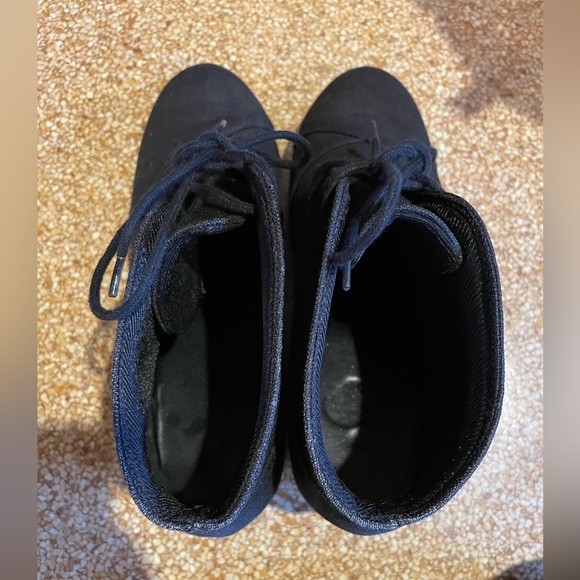 Women’s size 11, black wedge booties, Maurice’s - Picture 5 of 5